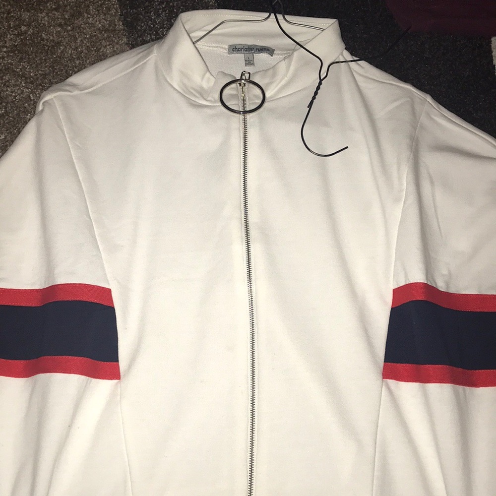 Variety red and blue stripped jacket